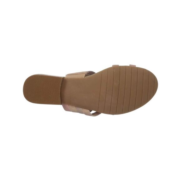 KENNETH COLE Womens Pink Ring Valen Block Heel Slip On Leather Sandals 8 M - Picture 4 of 4